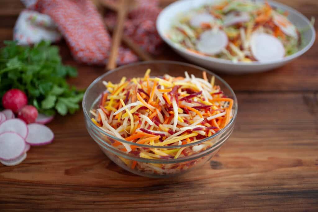 Rainbow Shredded Carrots