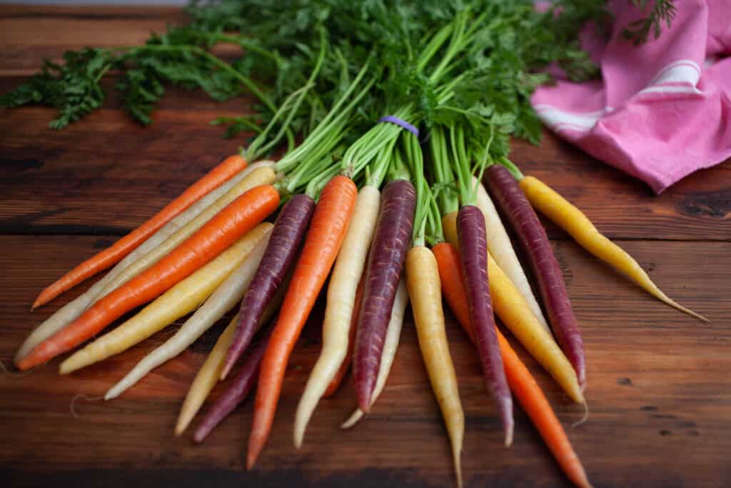 Rainbow Bunch Carrots
