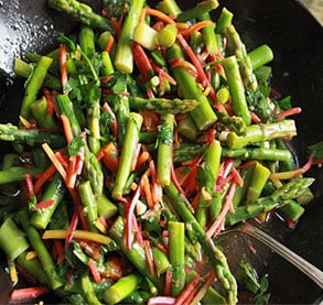 Asparagus & Heirloom Carrot Salad