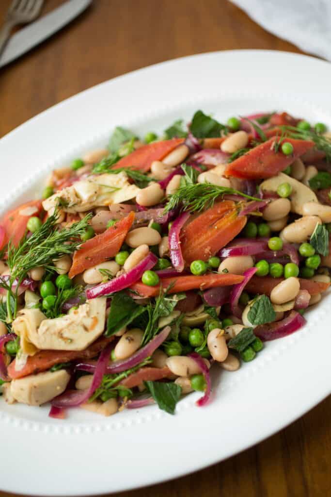 Red Carrot & White Bean Salad