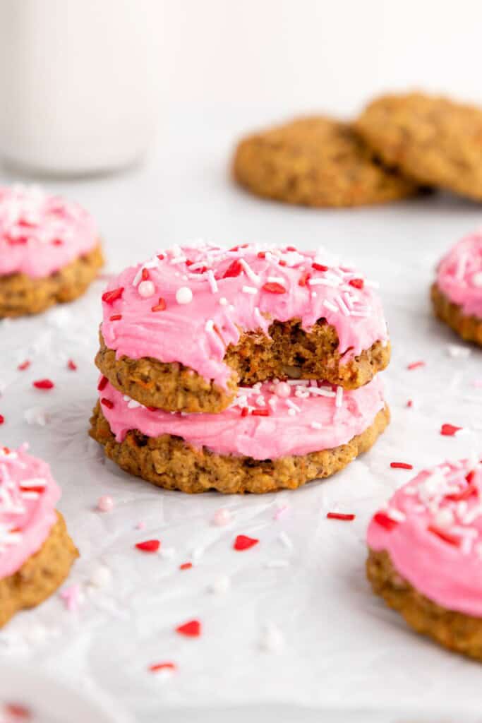 Valentine’s Day Carrot Cake Cookies